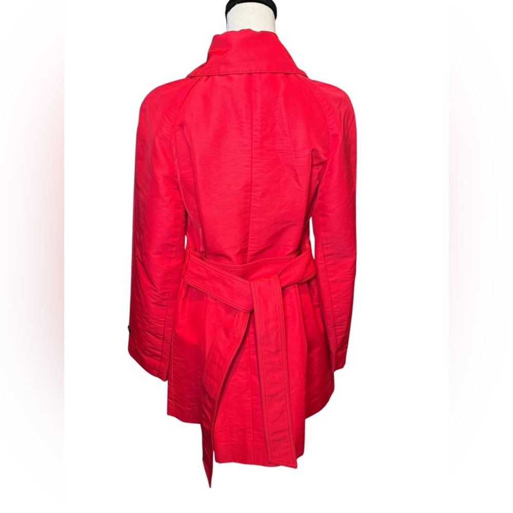 Dolce & Gabbana Red Belted Coat Polka Dot Lined Italy Sz 42 Designer Jacket - Picture 8 of 8